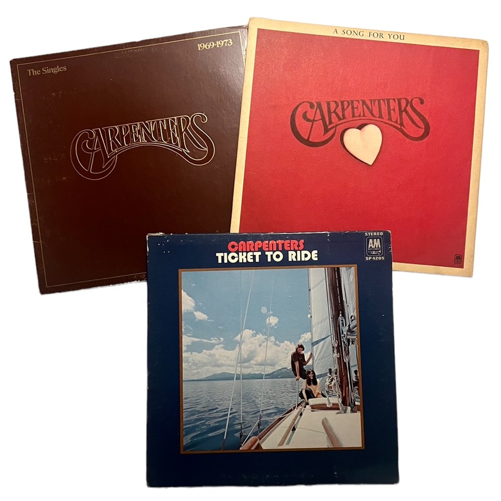 3 CARPENTERS VINYL 12” RECORDS ALBUMS BUNDLE OF 3 1970’s